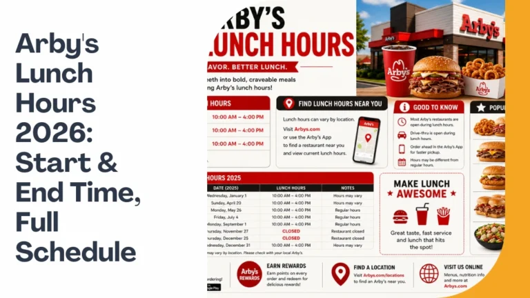 Arby’s Lunch Hours