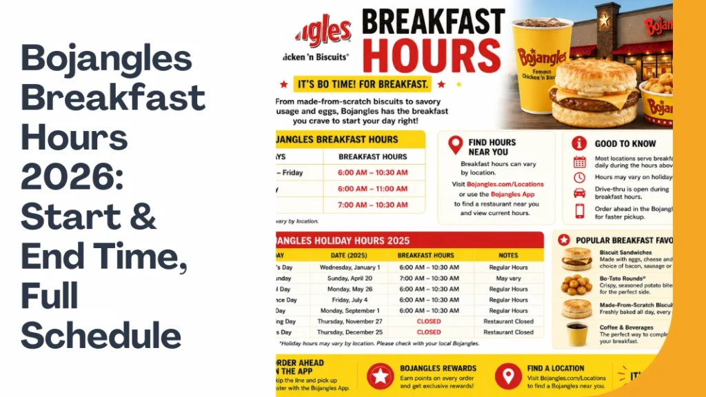 Bojangles Breakfast Hours