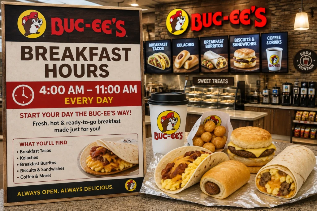 Buc-ee’s Breakfast Hours