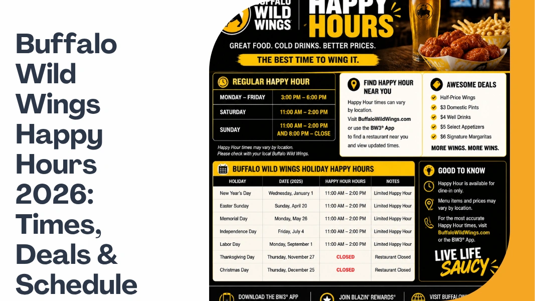 Buffalo Wild Wings Happy Hours