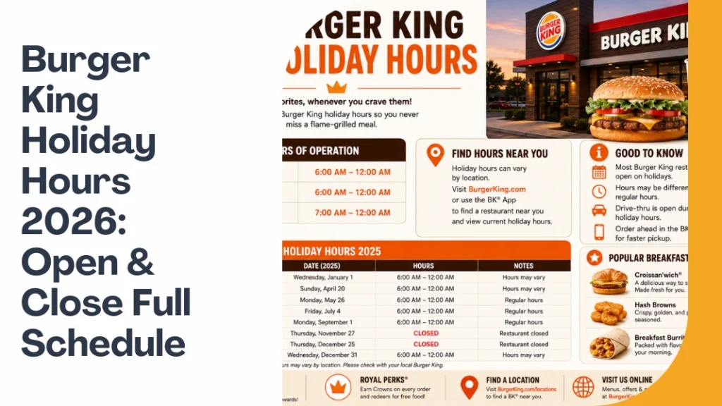 Burger King Holiday Hours