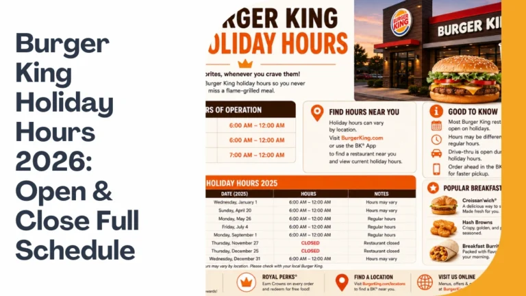 Burger King Holiday Hours