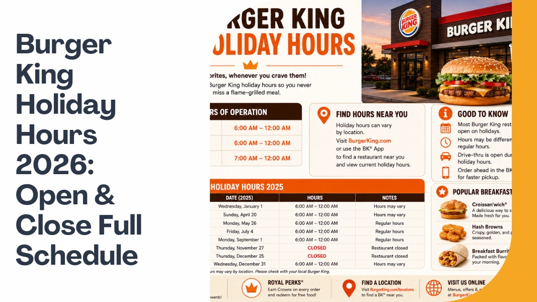 Burger King Holiday Hours