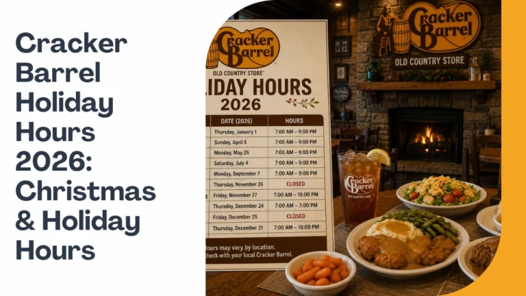 Cracker Barrel Holiday Hours