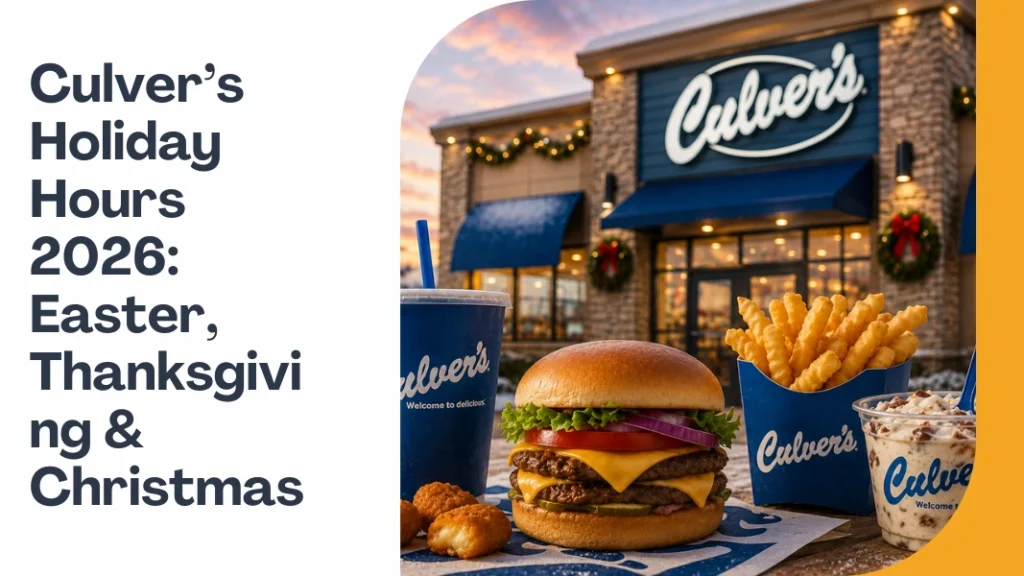 Culver’s Holiday Hours