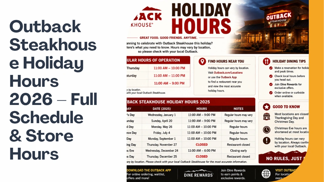 Outback Steakhouse Holiday Hours