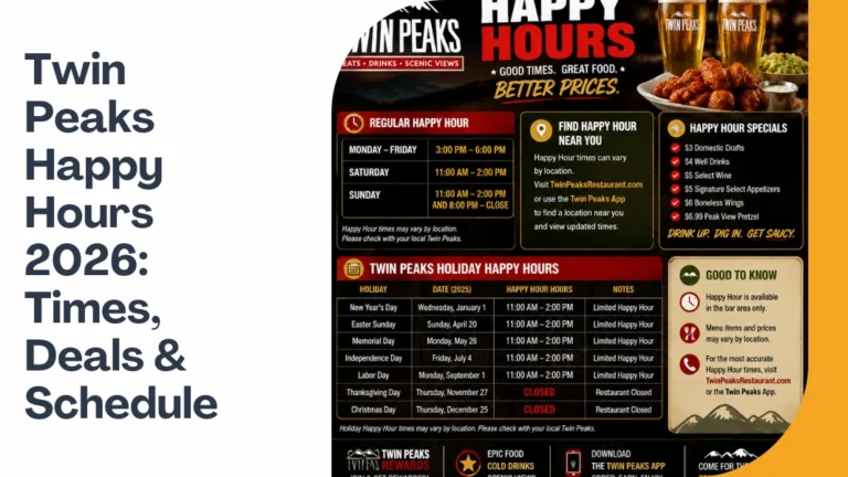 Twin Peaks Happy Hours